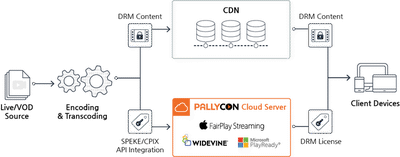 PallyCon Multi-DRM Workflow