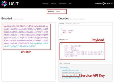 Service API JWT Specification
