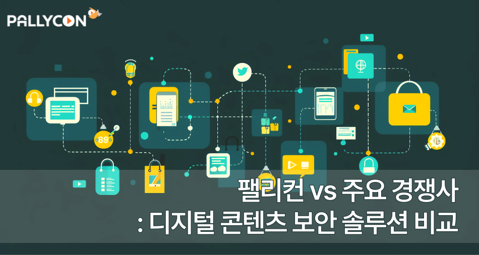 팰리컨 vs 주요 경쟁사: 디지털 콘텐츠 보안 솔루션 비교