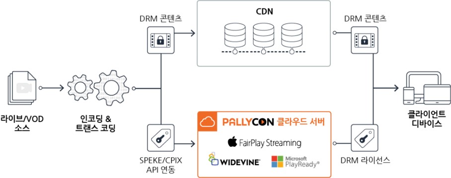 팰리컨 멀티 DRM 워크플로우